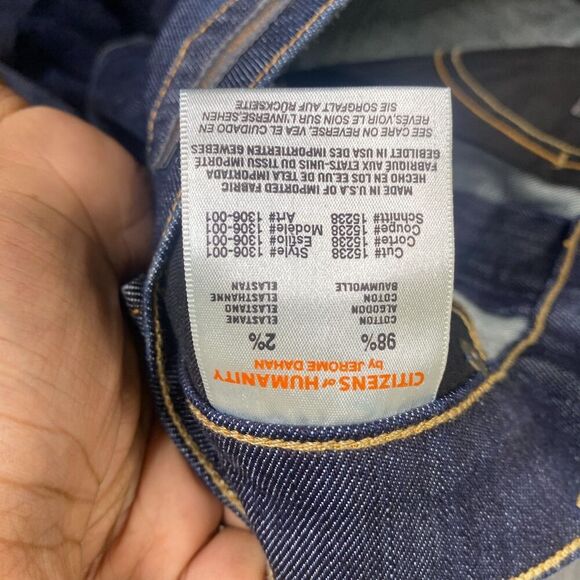 Citizens of Humanity Jeans Womens 26 Elson Mid Rise Straight Leg Blue Dark Wash - Picture 6 of 10